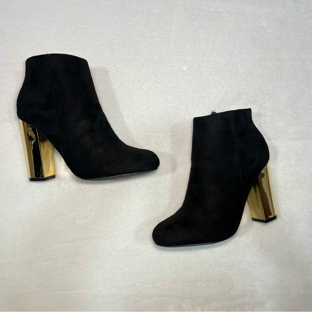 Black & Gold Booties